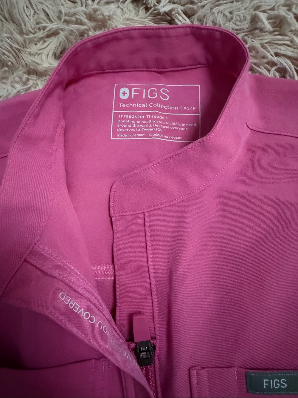 FIGS Women's Pink Jumpsuit - Picture 2 of 4